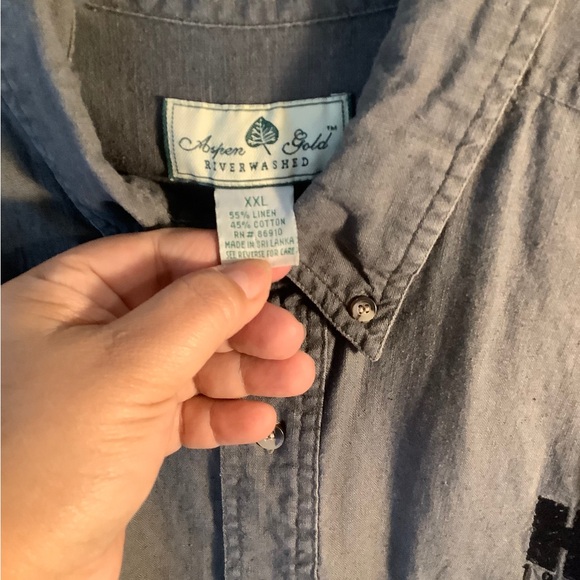 Harley Owners Group Gray Riverwashed button down shirt HOG 2XL - Picture 3 of 5